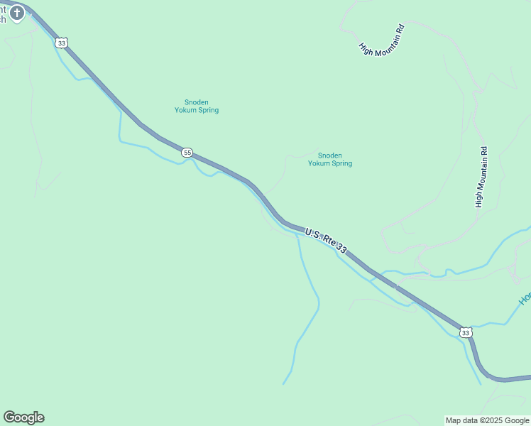 map of restaurants, bars, coffee shops, grocery stores, and more near West Virginia 55 in Harman