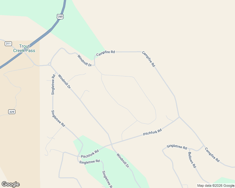 map of restaurants, bars, coffee shops, grocery stores, and more near 5113 Campfire Road in Hartsel