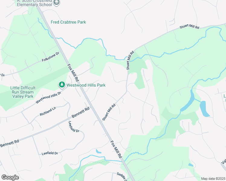 map of restaurants, bars, coffee shops, grocery stores, and more near 2905 Taj Drive in Oakton