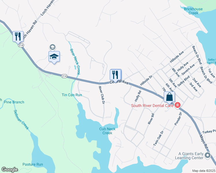 map of restaurants, bars, coffee shops, grocery stores, and more near 795 Central Avenue East in Edgewater
