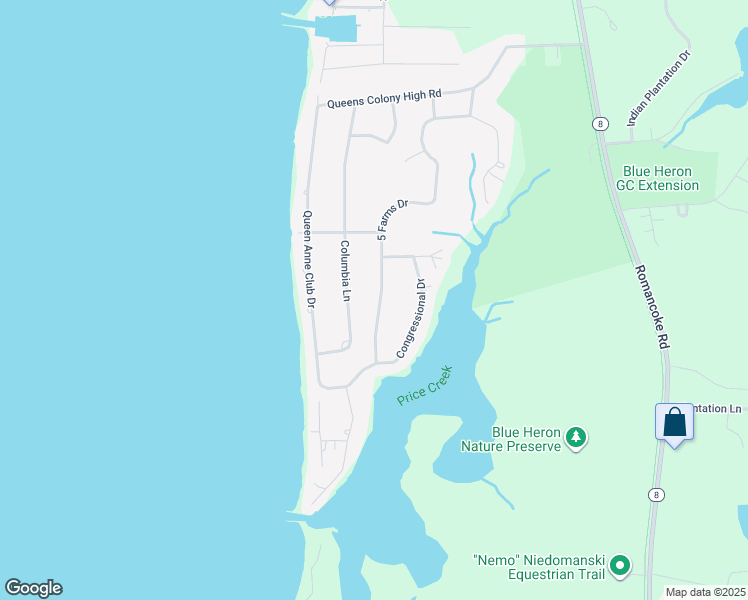 map of restaurants, bars, coffee shops, grocery stores, and more near 416 5 Farms Drive in Stevensville