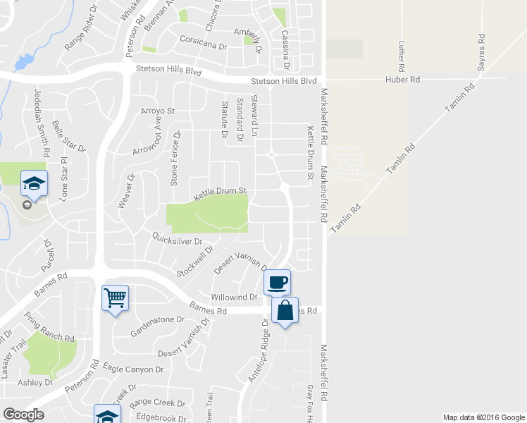 map of restaurants, bars, coffee shops, grocery stores, and more near 7629 Canyon Oak Drive in Colorado Springs