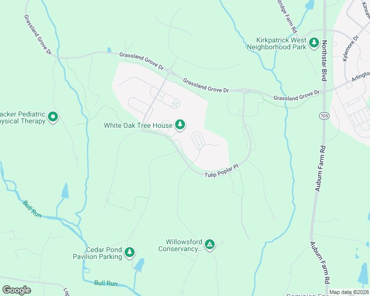 map of restaurants, bars, coffee shops, grocery stores, and more near 25754 Forerunner Lane in Stone Ridge