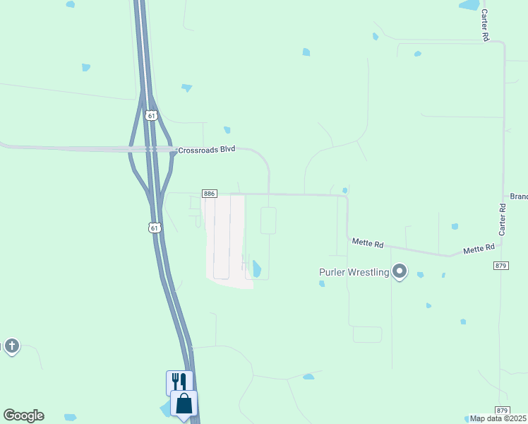 map of restaurants, bars, coffee shops, grocery stores, and more near 104-110 Quail Run Circle in Moscow Mills