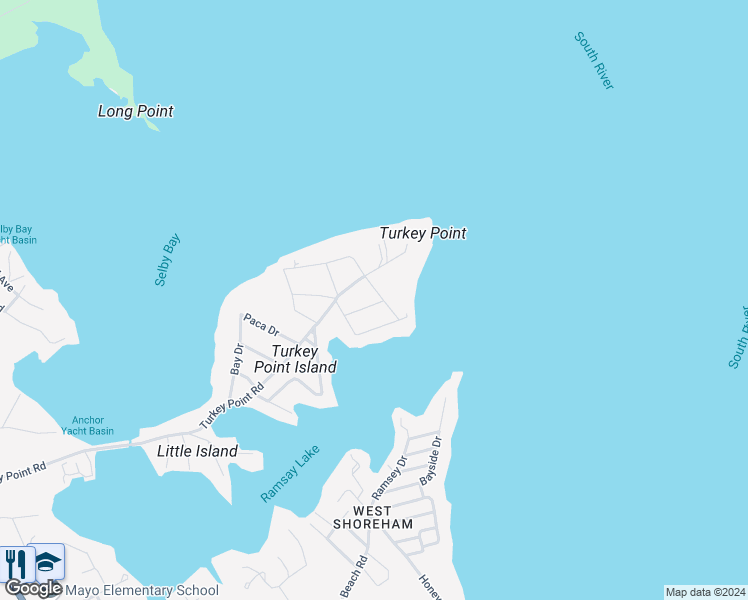 map of restaurants, bars, coffee shops, grocery stores, and more near 3718 Carroll Drive in Edgewater