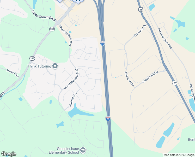 map of restaurants, bars, coffee shops, grocery stores, and more near 722 Cantering Hills Way in Walton