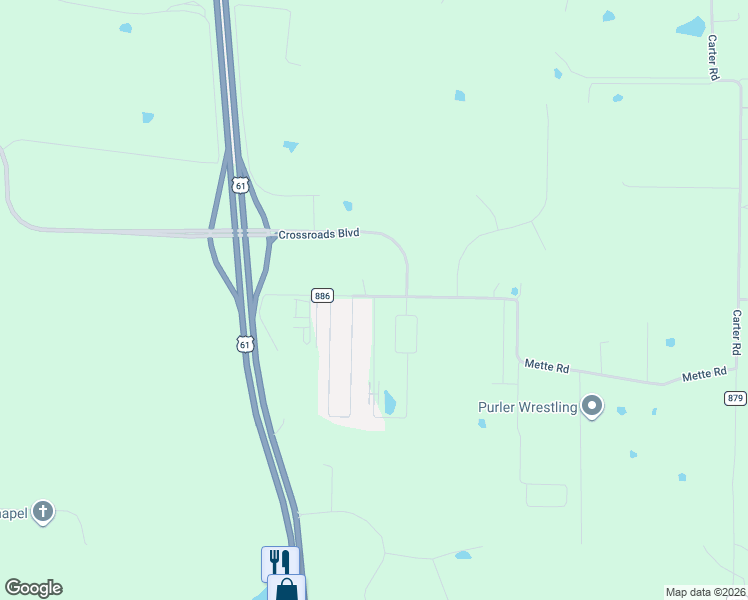 map of restaurants, bars, coffee shops, grocery stores, and more near 104 Killdeer Circle in Moscow Mills
