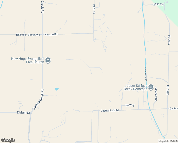 map of restaurants, bars, coffee shops, grocery stores, and more near 17826 Hanson Road in Cedaredge