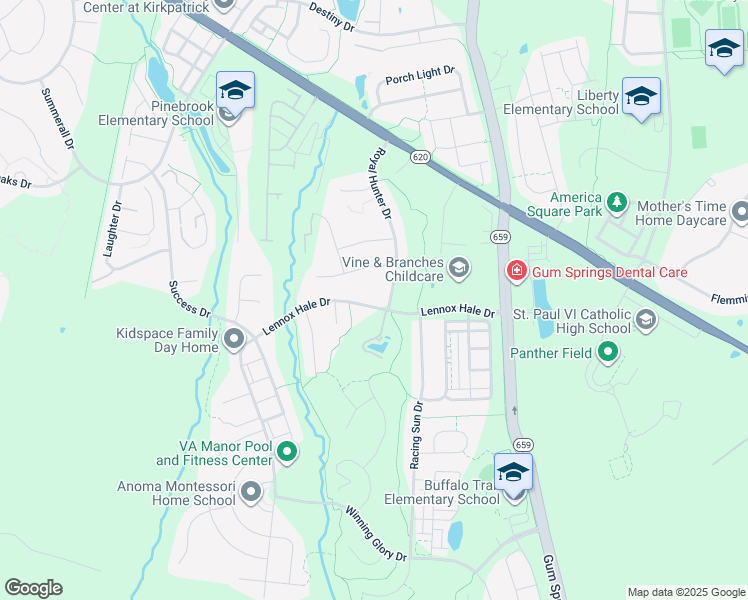 map of restaurants, bars, coffee shops, grocery stores, and more near 25723 Lennox Hale Drive in Aldie