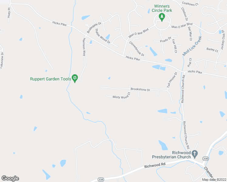 map of restaurants, bars, coffee shops, grocery stores, and more near 1259 Brookstone Drive in Walton