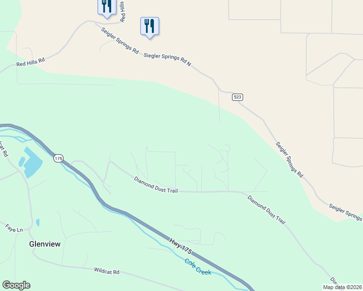 map of restaurants, bars, coffee shops, grocery stores, and more near 9184 Diamond Dust Trail in Kelseyville