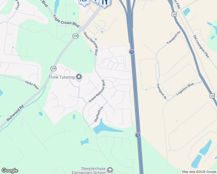 map of restaurants, bars, coffee shops, grocery stores, and more near 333 Maiden Court in Walton