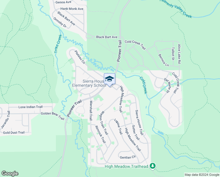 map of restaurants, bars, coffee shops, grocery stores, and more near 1709 Remington Trail in South Lake Tahoe