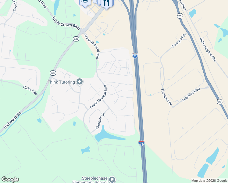 map of restaurants, bars, coffee shops, grocery stores, and more near 315 Maiden Court in Walton