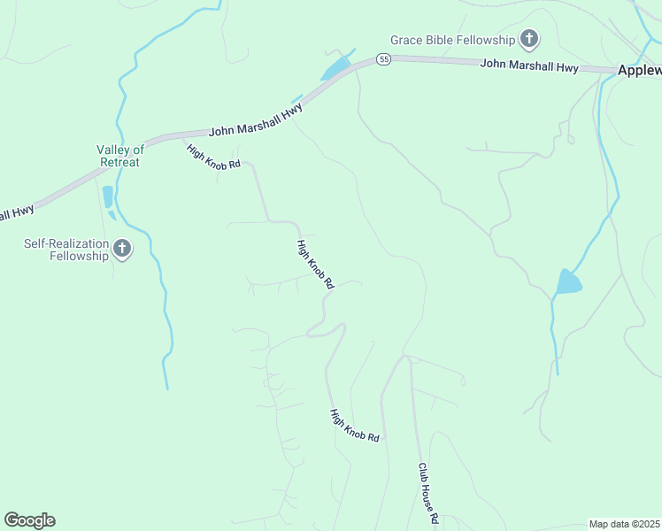 map of restaurants, bars, coffee shops, grocery stores, and more near 567 High Knob Road in Front Royal