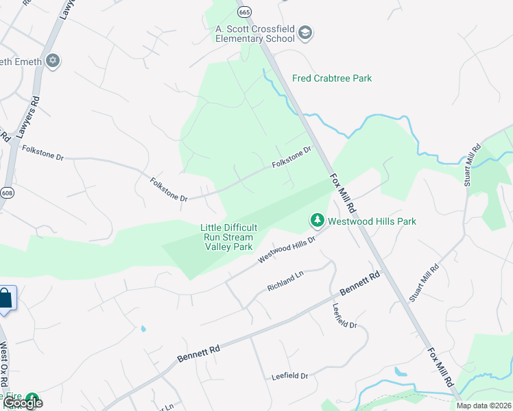map of restaurants, bars, coffee shops, grocery stores, and more near 2908 Rock Manor Court in Herndon