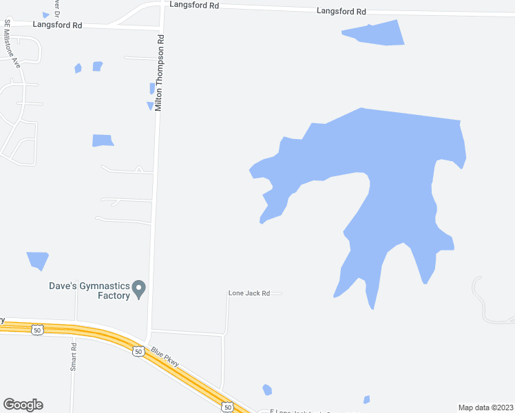 map of restaurants, bars, coffee shops, grocery stores, and more near 11709 Lone Jack Road in Lee's Summit