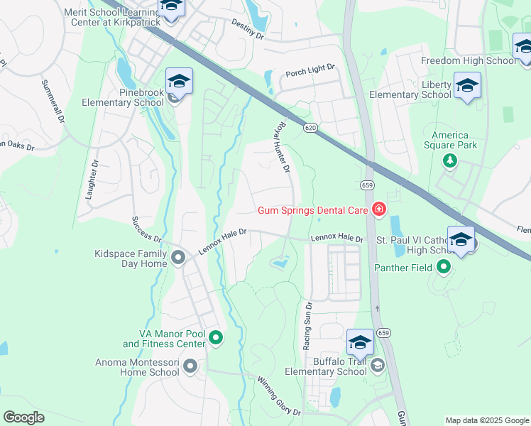 map of restaurants, bars, coffee shops, grocery stores, and more near 41987 Cedar Point Place in Chantilly