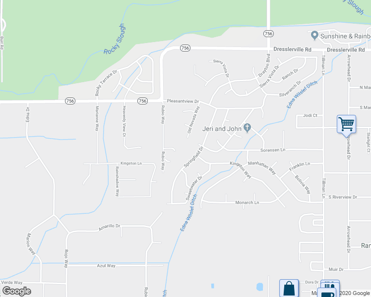 map of restaurants, bars, coffee shops, grocery stores, and more near 947 Old Nevada Way in Gardnerville