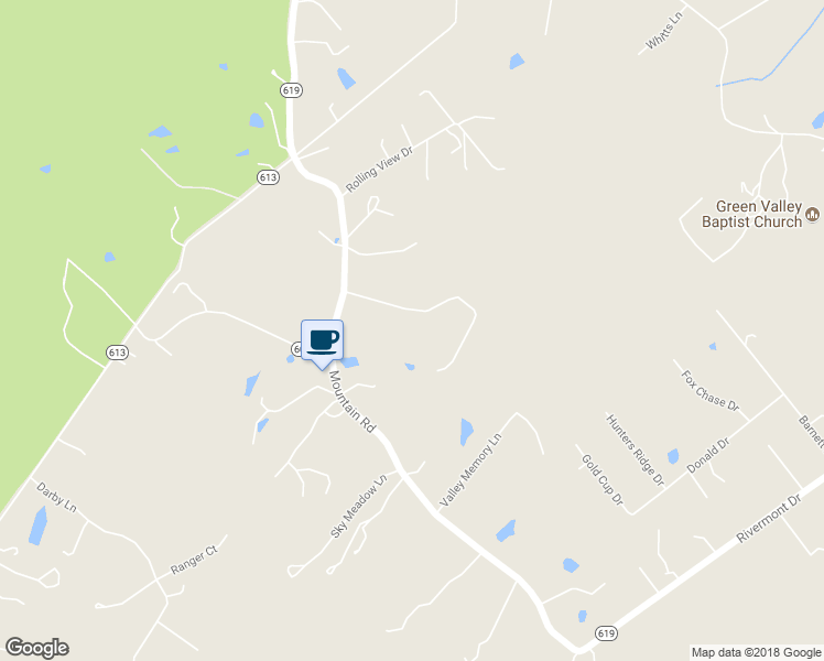 map of restaurants, bars, coffee shops, grocery stores, and more near 964 Mountain Road in Front Royal