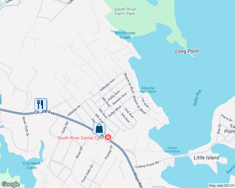map of restaurants, bars, coffee shops, grocery stores, and more near 903 Holly Avenue in Edgewater