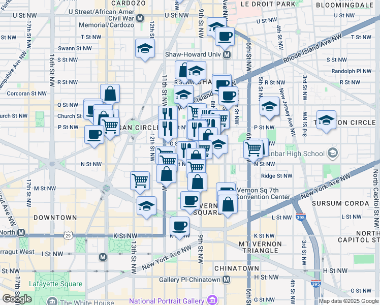 map of restaurants, bars, coffee shops, grocery stores, and more near 1323 Naylor Court Northwest in Washington