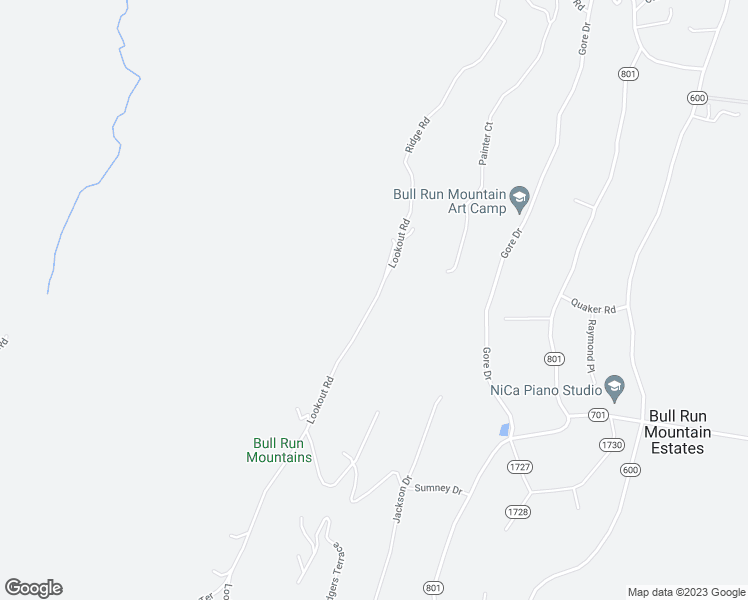map of restaurants, bars, coffee shops, grocery stores, and more near 2504 Lookout Road in Haymarket