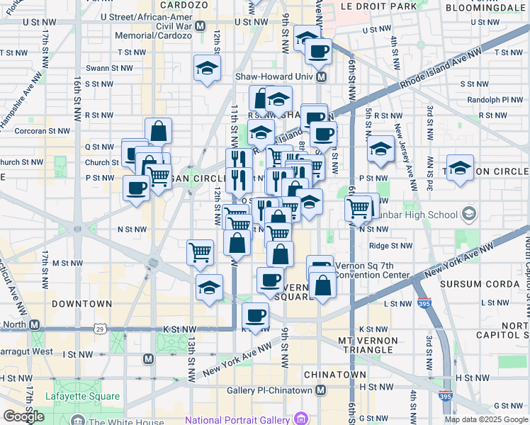 map of restaurants, bars, coffee shops, grocery stores, and more near 1323 Naylor Court Northwest in Washington