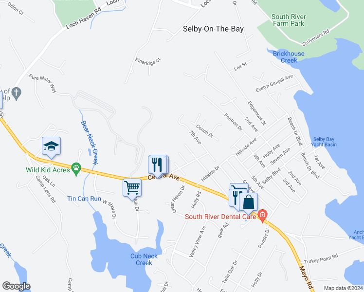 map of restaurants, bars, coffee shops, grocery stores, and more near 3656 8th Avenue in Edgewater