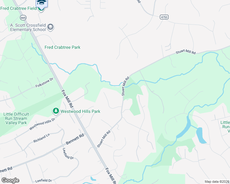map of restaurants, bars, coffee shops, grocery stores, and more near 11728 Stuart Mill Road in Oakton