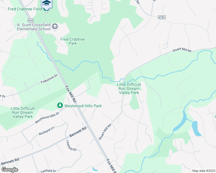 map of restaurants, bars, coffee shops, grocery stores, and more near 11734 Quay Road in Oakton