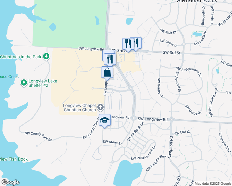 map of restaurants, bars, coffee shops, grocery stores, and more near 521 Southwest Kessler Drive in Lee's Summit