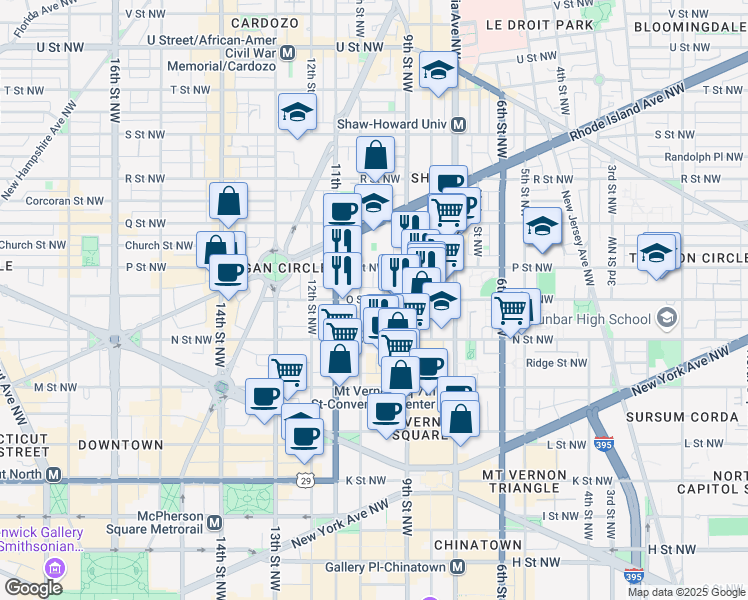 map of restaurants, bars, coffee shops, grocery stores, and more near 1300 Naylor Court Northwest in Washington