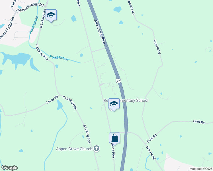 map of restaurants, bars, coffee shops, grocery stores, and more near 10602 Christa Court in Alexandria