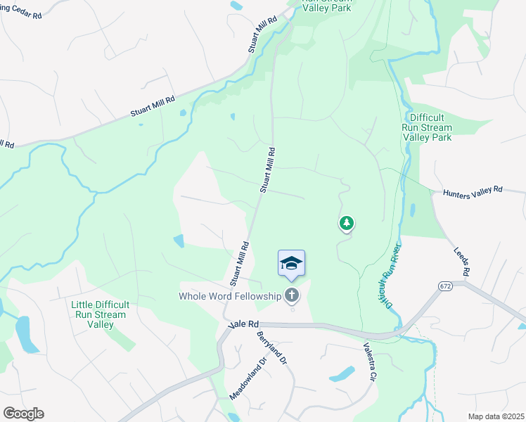 map of restaurants, bars, coffee shops, grocery stores, and more near 10958 Stuart Mill Rd in Oakton