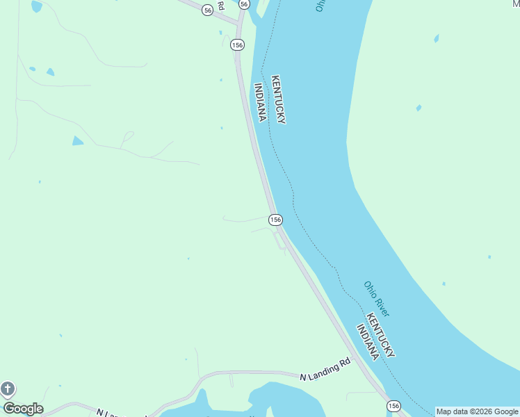 map of restaurants, bars, coffee shops, grocery stores, and more near 2649 Indiana 156 in Rising Sun