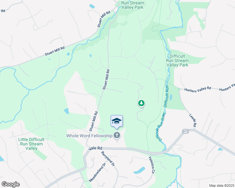 map of restaurants, bars, coffee shops, grocery stores, and more near 10968 Stuart Mill Road in Oakton