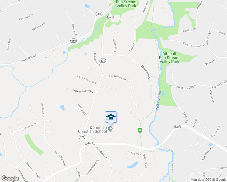 map of restaurants, bars, coffee shops, grocery stores, and more near 10968 Stuart Mill Road in Oakton