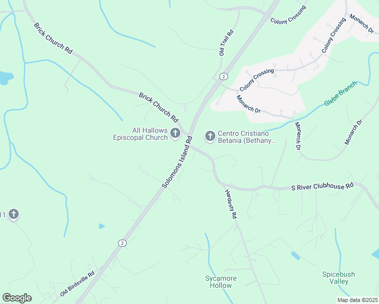 map of restaurants, bars, coffee shops, grocery stores, and more near 3611 Solomons Island Road in Harwood