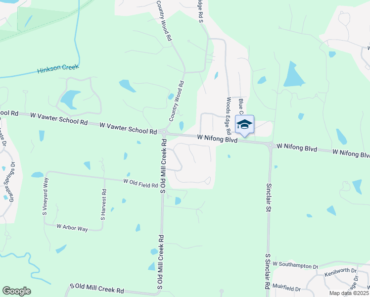 map of restaurants, bars, coffee shops, grocery stores, and more near 2800 Pine Tree Lane in Columbia