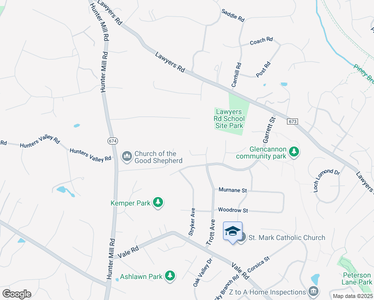 map of restaurants, bars, coffee shops, grocery stores, and more near 2210 Trott Avenue in Vienna