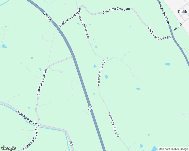 map of restaurants, bars, coffee shops, grocery stores, and more near 10572 Washington Trace Road in California