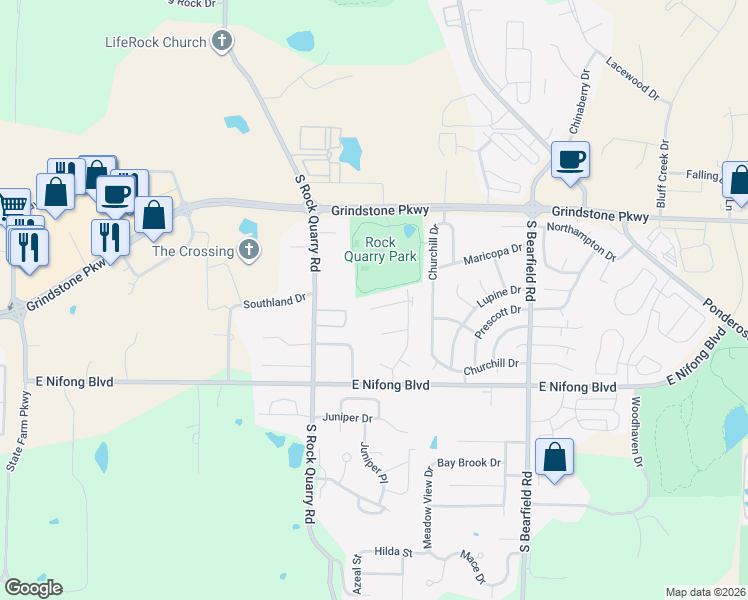 map of restaurants, bars, coffee shops, grocery stores, and more near 1921-23 Mirtle Grove Court in Columbia
