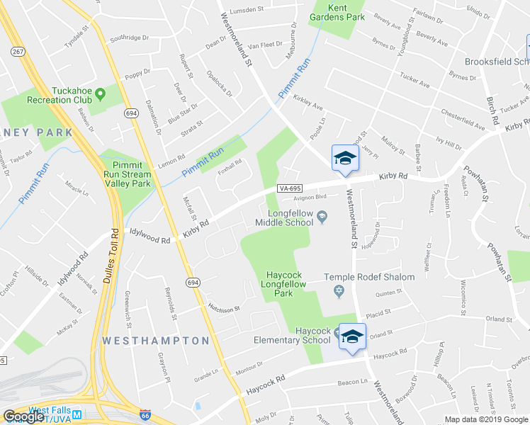 map of restaurants, bars, coffee shops, grocery stores, and more near 2029 Brooks Square Place in Falls Church
