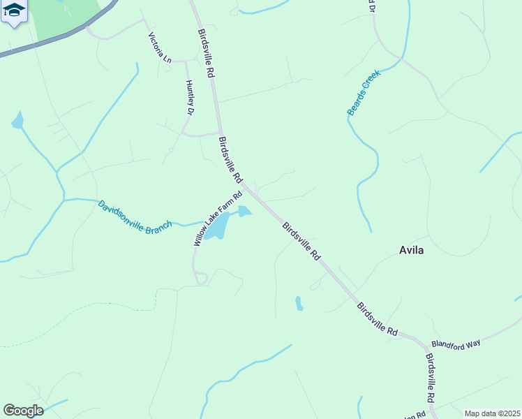 map of restaurants, bars, coffee shops, grocery stores, and more near 3620 Birdsville Road in Davidsonville