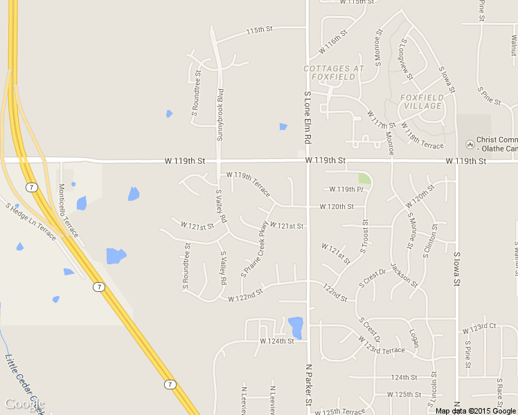 map of restaurants, bars, coffee shops, grocery stores, and more near 21745 West 120th Court in Olathe