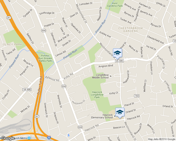 map of restaurants, bars, coffee shops, grocery stores, and more near 2022 Brooks Square Place in Falls Church