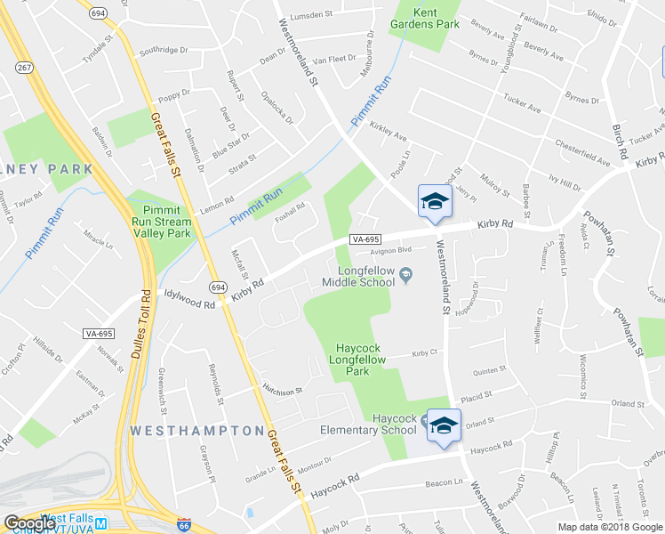 map of restaurants, bars, coffee shops, grocery stores, and more near 2025 Brooks Square Place in Falls Church