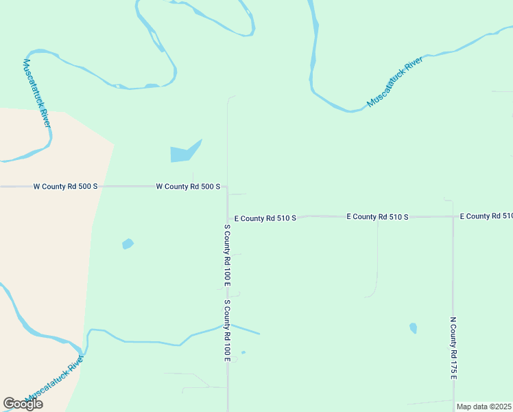 map of restaurants, bars, coffee shops, grocery stores, and more near 1040 East 510 South in North Vernon