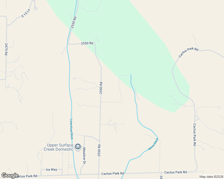 map of restaurants, bars, coffee shops, grocery stores, and more near 17692 2550 Road in Cedaredge